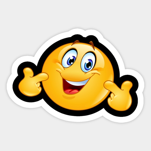 Pointing at Himself Emoji Sticker by DigiToonsTreasures